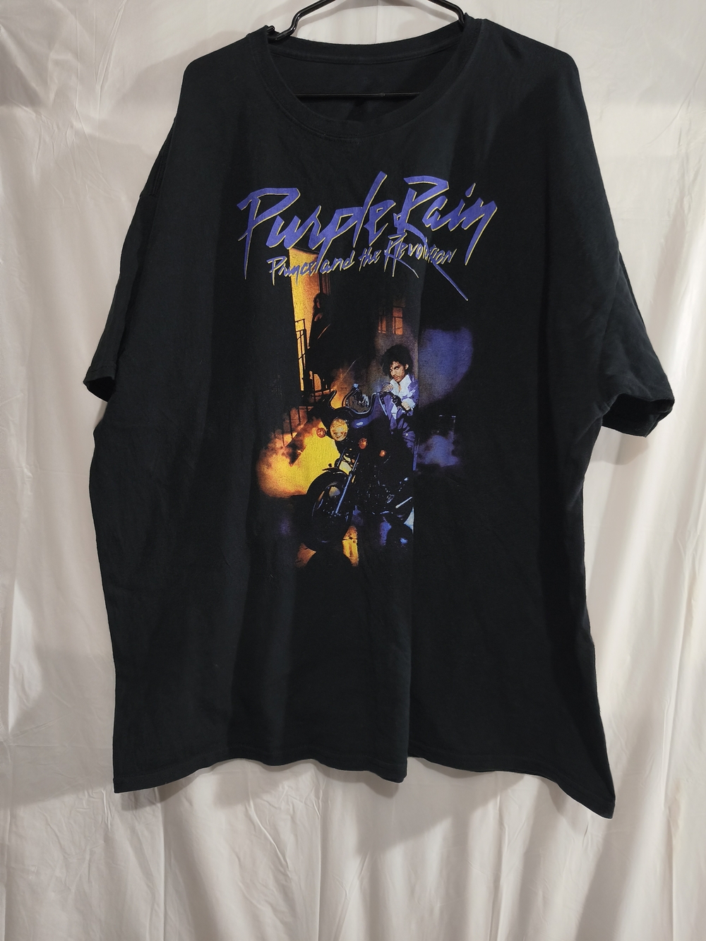 Prince Estate Purple Rain Shirt Mens Large Black Graphic Band Tee 80s Music 3XL